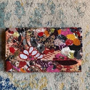 Anthropologie - beaded clutch